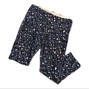 Makita Sport Colorful Activewear Leopard Print Capris M-‎ NWOT